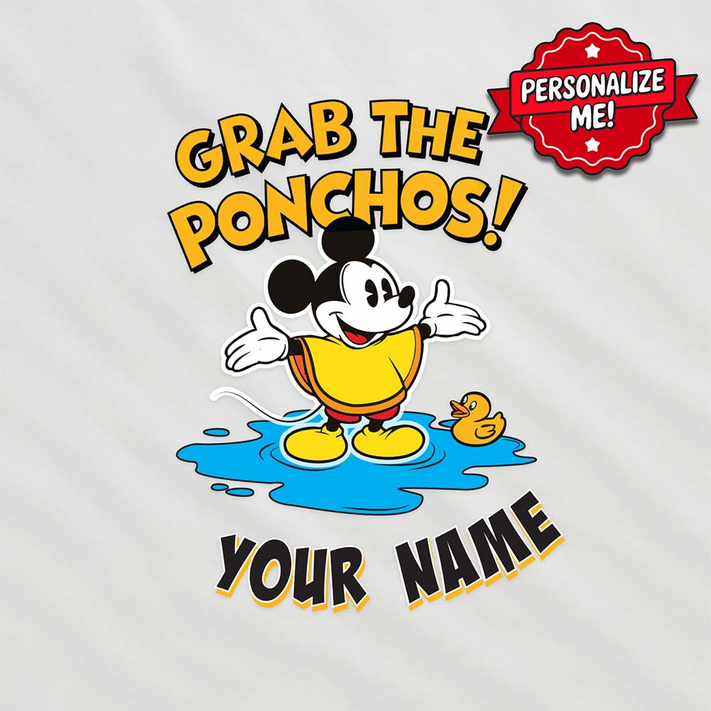 "Grab the Ponchos" Personalized Poncho