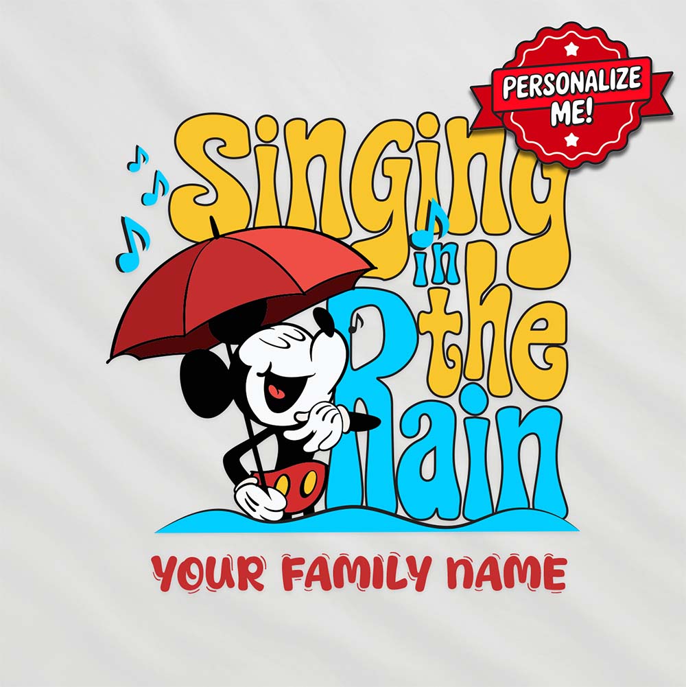 "Singing in the Rain" Personalized Poncho