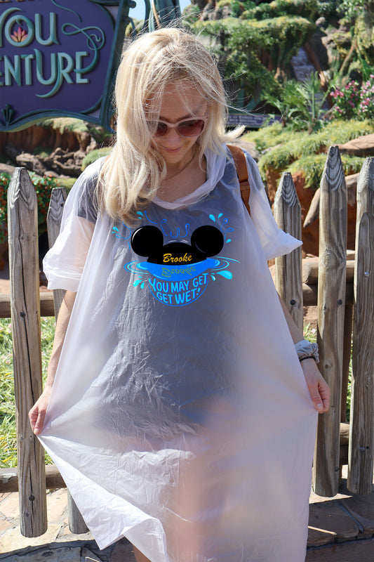 "You May Get Wet" Personalized Poncho