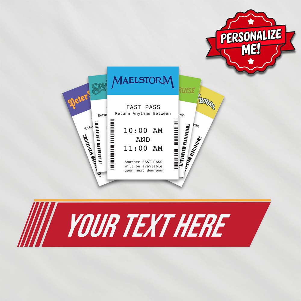 "Fast Pass" Personalized Poncho