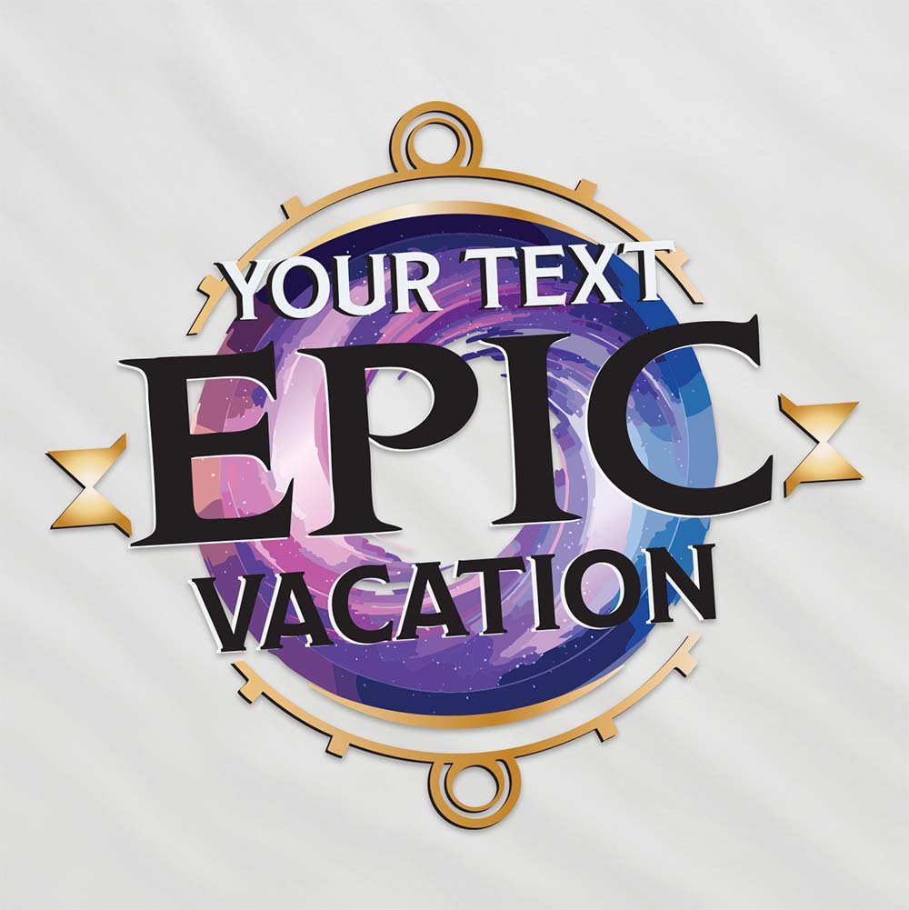 "Epic Vacation" Personalized Poncho