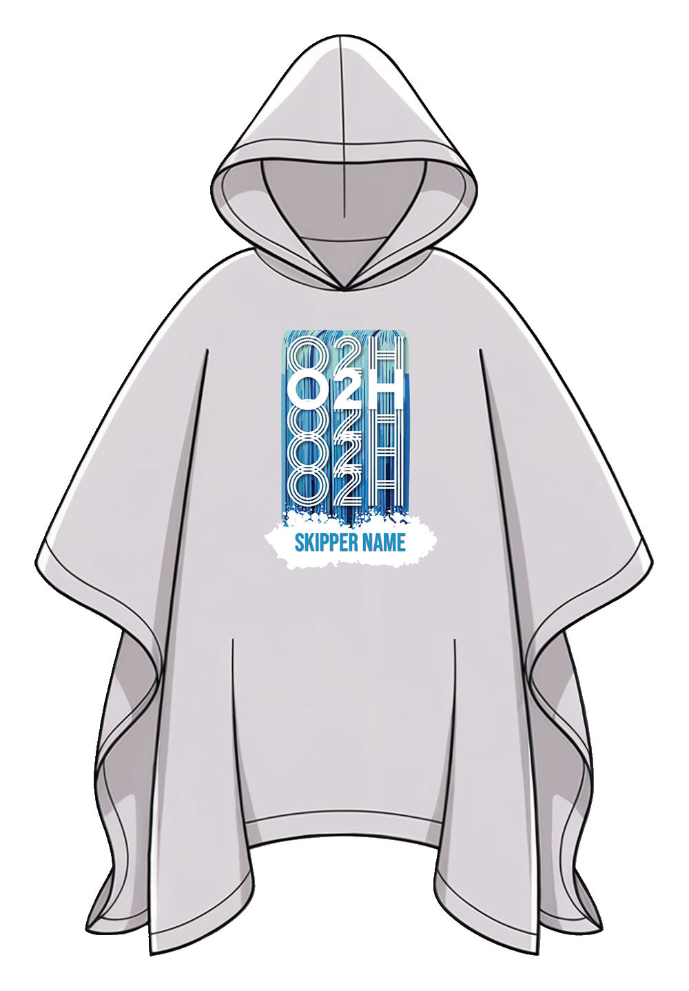 "O2H" Personalized Poncho