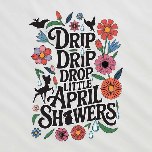"April Showers" Poncho